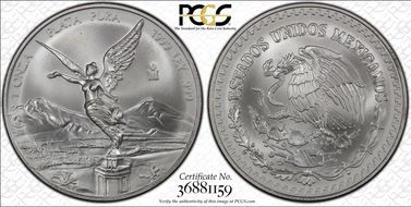 1999-Mo Onza Libertad Ag MS68