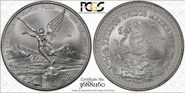 1999-Mo Onza Libertad Ag MS68