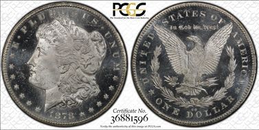 1878-CC $1 MS65PL