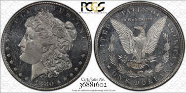 1880 $1 MS64DMPL