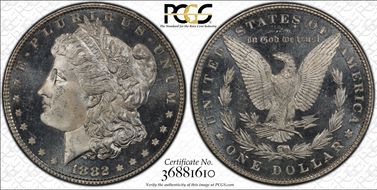 1882 $1 MS64+ DMPL