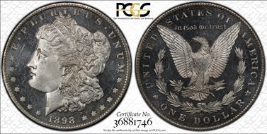 1898-O $1 MS65DMPL