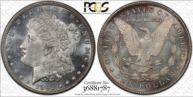 1892 $1 MS64PL