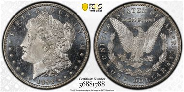 1892-CC $1 MS63+ DMPL