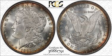 1893 $1 MS64