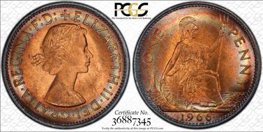 1966 1D S-4157 MS65RB