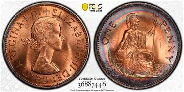 1967 1D S-4157 MS65RD