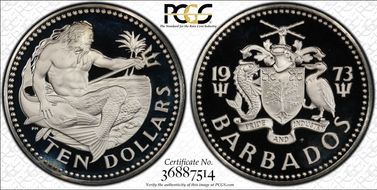 1973-FM $10 PR69DCAM
