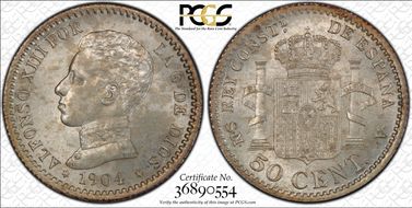 1904-SM V 50C (1904) MS63