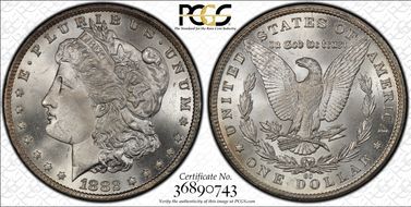 1882-CC $1 VAM 2B, Stage 3 MS66