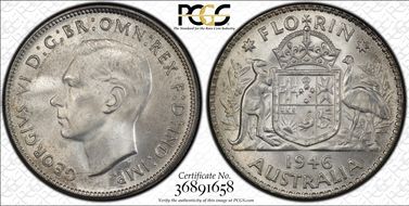 1946(m) Florin MS65