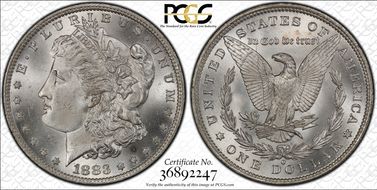 1883-O $1 MS66+