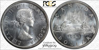 1963 S$1 MS64