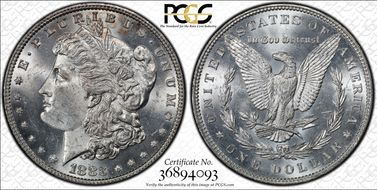 1883 $1 MS62