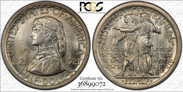 1921 50C Missouri, 2*4 MS64