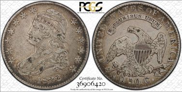 1832 50C Small Letters VF25