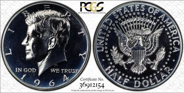 1964 50C Accented Hair PR65