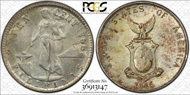 1945-D 10C Allen-9.05c Doubled Die MS65