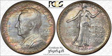 1936 50C Lynchburg MS67+