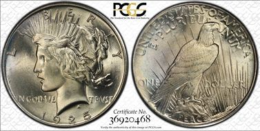 1925 $1 MS66+