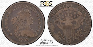 1798 $1 Large Eagle VG10