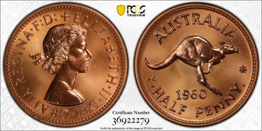 1960 Y. (p) 1/2D PR67RD