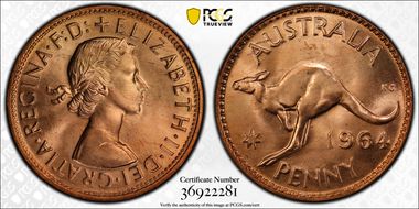 1964 (m) 1D KM-56 MS65RD