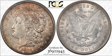1921 $1 Morgan MS63