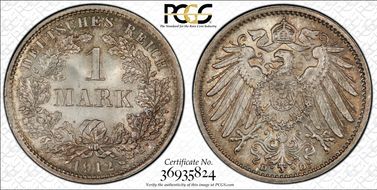 1912-D Mark J-17 ag MS66