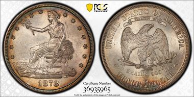 1878-S T$1 Trade MS62