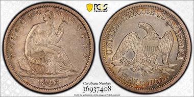 1846-O 50C WB-5 Medium Date RPD AU50