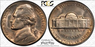 1954-S 5C DDR FS-801 MS65