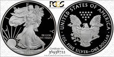 2012-W $1 Silver Eagle PR69DCAM