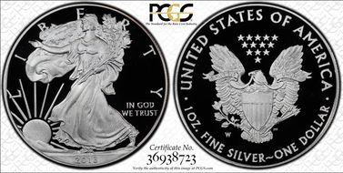 2013-W $1 Silver Eagle PR69DCAM
