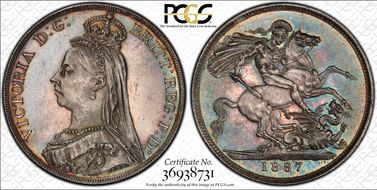 1887 Crown S-3921 MS63
