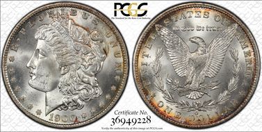 1900-O/CC $1 VAM 11, Overmintmark MS66+