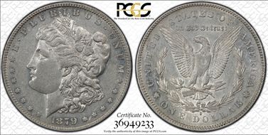 1879-S $1 VAM 66 Reverse of 1878 AU50