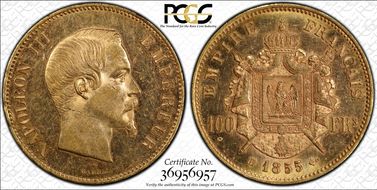 1855-BB 100 Fr Gad-1135 F-550 AU58