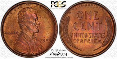 1909 VDB 1C DDO, FS-1102 MS63RB