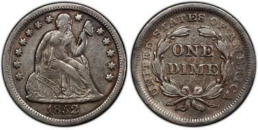 1852 10C S.S. Central America #2 (with Pinch) VF35