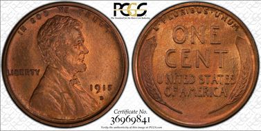 1915-D 1C MS66RB