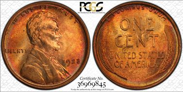 1923 1C MS66RD