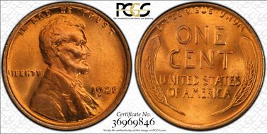 1925 1C MS66+ RD