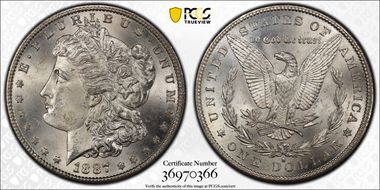 1887-S $1 MS66+