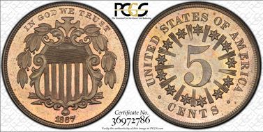 1867 Rays 5C JD-2 PR66CAM