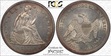 1859 $1 MS62