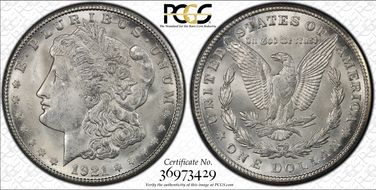 1921-S $1 VAM 6A(1A), BU Scratch MS64+