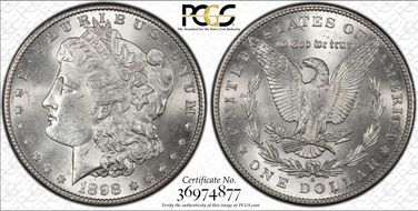 1898-S $1 MS62