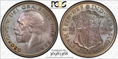 1935 1/2 Cr S-4037 MS65