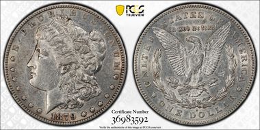 1879-S $1 Reverse of 1878 XF45